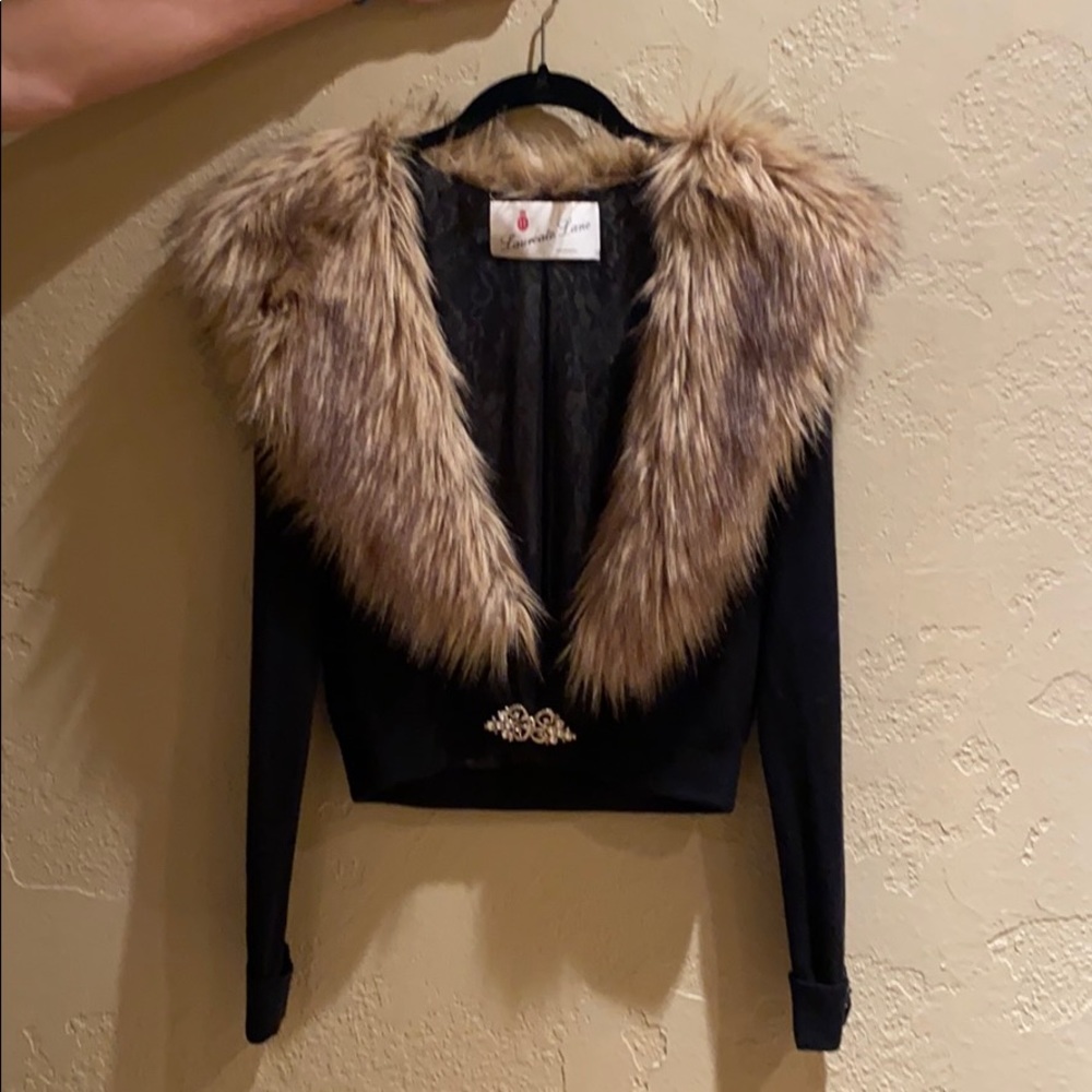 Rabbit fur cardigan